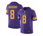 Youth Nike Minnesota Vikings #8 Sam Bradford Limited Purple Rush NFL Jersey