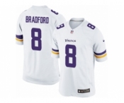 Youth Nike Minnesota Vikings #8 Sam Bradford Limited White NFL Jersey