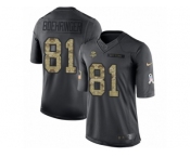 Youth Nike Minnesota Vikings #81 Moritz Boehringer Limited Black 2016 Salute to Service NFL Jersey