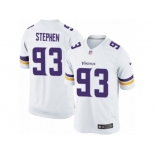 Youth Nike Minnesota Vikings #93 Shamar Stephen Limited White NFL Jersey