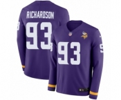 Youth Nike Minnesota Vikings #93 Sheldon Richardson Limited Purple Therma Long Sleeve NFL Jersey