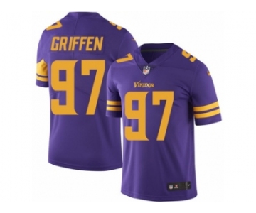 Youth Nike Minnesota Vikings #97 Everson Griffen Limited Purple Rush NFL Jersey