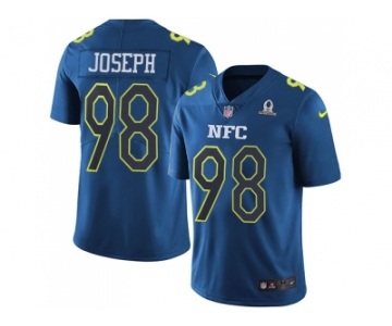 Youth Nike Minnesota Vikings #98 Linval Joseph Navy Stitched NFL Limited NFC 2017 Pro Bowl Jersey