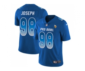 Youth Nike Minnesota Vikings #98 Linval Joseph Royal Stitched NFL Limited NFC 2018 Pro Bowl Jersey