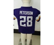 nike kids jerseys minnesota vikings #28 adrian peterson purple[nike]