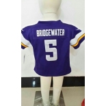 nike kids nfl jerseys minnesota vikings #5 bridgewater purple[nike][bridgewater]