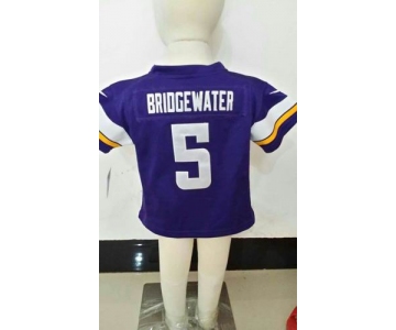 nike kids nfl jerseys minnesota vikings #5 bridgewater purple[nike][bridgewater]