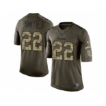 nike youth nfl jerseys minnesota vikings #22 smith army green[nike Limited Salute To Service]