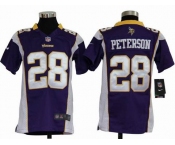 nike youth nfl jerseys minnesota vikings #28 peterson purple[nike]