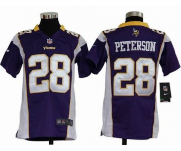 nike youth nfl jerseys minnesota vikings #28 peterson purple[nike]