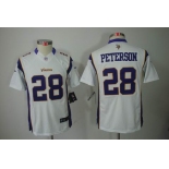 nike youth nfl jerseys minnesota vikings #28 peterson white[nike limited]