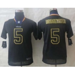 nike youth nfl jerseys minnesota vikings #5 bridgewater black[Elite lights out][bridgewater]