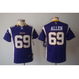 nike youth nfl jerseys minnesota vikings #69 allen purple[nike limited]