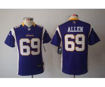 nike youth nfl jerseys minnesota vikings #69 allen purple[nike limited]