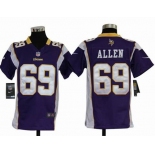 nike youth nfl jerseys minnesota vikings #69 allen purple[nike]