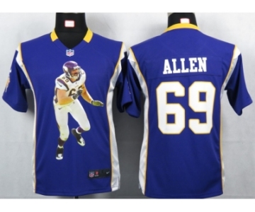 nike youth nfl jerseys minnesota vikings #69 allen purple[portrait fashion]