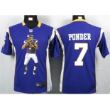 nike youth nfl jerseys minnesota vikings #7 christian ponder purple[portrait fashion]