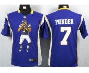 nike youth nfl jerseys minnesota vikings #7 christian ponder purple[portrait fashion]