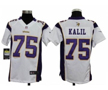 nike youth nfl jerseys minnesota vikings #75 kalil white[nike]