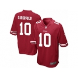 Men Nike San Francisco 49ers #10 Jimmy Garoppolo Game Red Team Color NFL Jersey