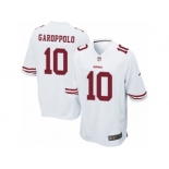 Men Nike San Francisco 49ers #10 Jimmy Garoppolo Game White NFL Jersey