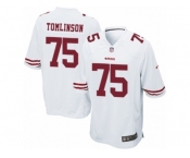 Men Nike San Francisco 49ers #75 Laken Tomlinson Game White NFL Jersey