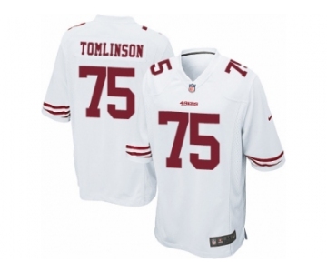 Men Nike San Francisco 49ers #75 Laken Tomlinson Game White NFL Jersey