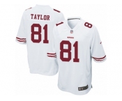 Men Nike San Francisco 49ers #81 Trent Taylor Game White NFL Jersey