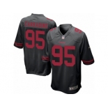 Men Nike San Francisco 49ers #95 Tank Carradine Game Black NFL Jersey