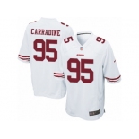 Men Nike San Francisco 49ers #95 Tank Carradine Game White NFL Jersey