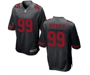 Men San Francisco 49ers #99 Deforest Buckner Black Game Jersey