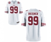 Men San Francisco 49ers #99 Deforest Buckner White Game Jersey