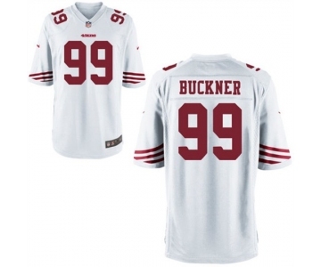 Men San Francisco 49ers #99 Deforest Buckner White Game Jersey