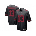 Men's Nike San Francisco 49ers #13 Aaron Burbridge Game Black Alternate NFL Jersey