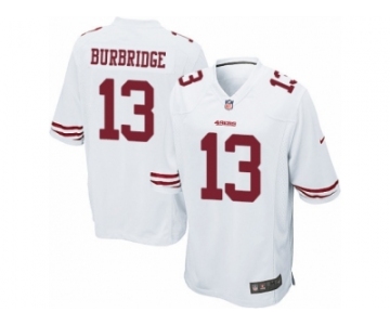 Men's Nike San Francisco 49ers #13 Aaron Burbridge Game White NFL Jersey