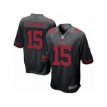 Men's Nike San Francisco 49ers #15 Pierre Garcon Game Black NFL Jersey