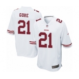 Men's Nike San Francisco 49ers #21 Frank Gore Game White NFL Jersey