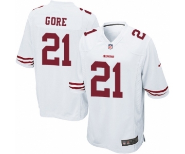 Men's Nike San Francisco 49ers #21 Frank Gore Game White NFL Jersey