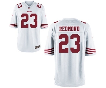 Men's Nike San Francisco 49ers #23 Will Redmond Game White NFL Jersey