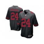 Men's Nike San Francisco 49ers #24 Shaun Draughn Game Black Alternate NFL Jersey