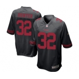 Men's Nike San Francisco 49ers #32 Kendall Hunter Game Black NFL Jersey