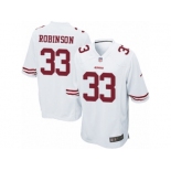 Men's Nike San Francisco 49ers #33 Rashard Robinson Game White NFL Jersey