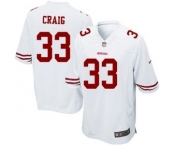 Men's Nike San Francisco 49ers #33 Roger Craig Game White NFL Jersey