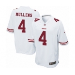 Men's Nike San Francisco 49ers #4 Nick Mullens Game White NFL Jersey