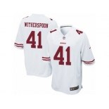 Men's Nike San Francisco 49ers #41 Ahkello Witherspoon Game White NFL Jersey