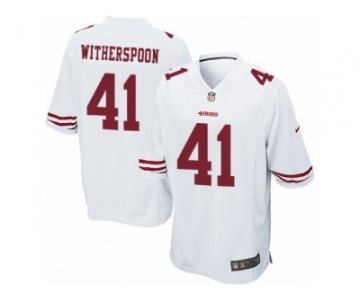 Men's Nike San Francisco 49ers #41 Ahkello Witherspoon Game White NFL Jersey