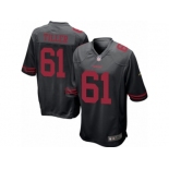 Men's Nike San Francisco 49ers #61 Andrew Tiller Game Black Alternate NFL Jersey