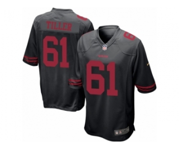 Men's Nike San Francisco 49ers #61 Andrew Tiller Game Black Alternate NFL Jersey