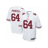 Men's Nike San Francisco 49ers #64 Mike Purcell Game White NFL Jersey