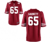 Men's Nike San Francisco 49ers #65 Joshua Garnett Game Red Team Color NFL Jersey